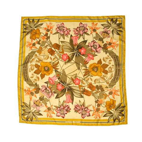 floral hermes scarf|Hermes floral scarf pattern.